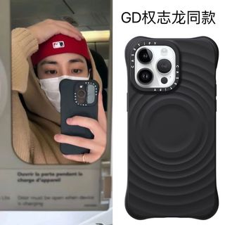CASETIFY纯色波漾手机壳iphone16promax手机壳手机壳MagSafe兼容简约硅胶1 波漾壳-黑色（带磁吸） iphone15 plus