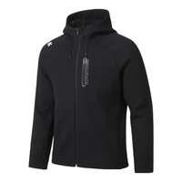 迪桑特（DESCENTE）男士运动茄克轻便保暖舒适透气户外防风外套黑色 M(90)