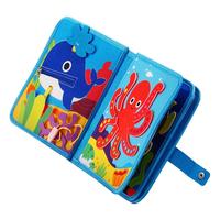 EVOCELER布书婴儿可啃咬土豪书撕撕书宝宝易打理安静书蒙氏启蒙早教书玩具