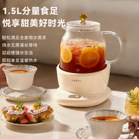 亿德浦 YIDPU 全玻璃养生壶- 1.5L 茶漏+炖盅套装