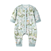 babycare山茶花连体衣婴儿秋装新生儿包屁衣宝宝衣服春秋 哆咔山茶粉 90