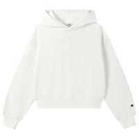 Champion冠军秋季加绒卫衣女刺绣基础纯色帽衫休闲上衣保暖冬