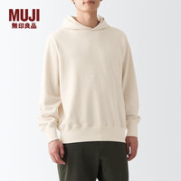 MUJI 無印良品 无印良品(無印良品 MUJI)  男式 紧密织毛圈 套头卫衣 连帽卫衣 潮流 ABI09A2A 原色