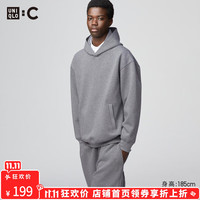 UNIQLO 优衣库 合作款男女装宽松连帽卫衣长袖运动479853 479945 479853/05天灰色 M