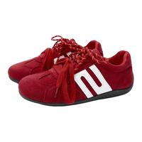 西遇 2026新款双鞋带豹纹休闲德训鞋