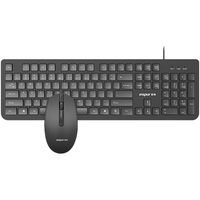 浪潮键盘鼠标套装 有线键鼠套装 全尺寸商务办公 防泼溅 笔记本电脑键盘台式机一体机通用