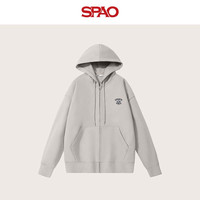 SPAO经典袋鼠兜抽绳连帽开衫卫衣男2025秋季宽松百搭外套SPWY25SS08XY 浅卡其#俱乐部K S