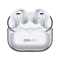 COOWOO AirPro 6新款夹耳式气传导蓝牙耳机 不入耳运动狂甩不掉户外跑步跳绳足球篮球跳绳运动皆适用 石墨黑
