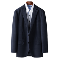 罗蒙 含10%羊绒87%羊毛经典男士西服舒适西装男士外套