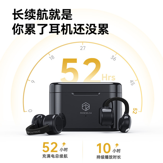 弱水时砂 OpenFree 耳夹式真无线蓝牙耳机