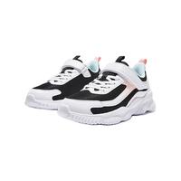 XTEP特步童鞋儿童跑鞋女童中大童防滑缓震运动跑鞋简约百搭运动跑鞋 黑/特步白/泡沫蓝2 36