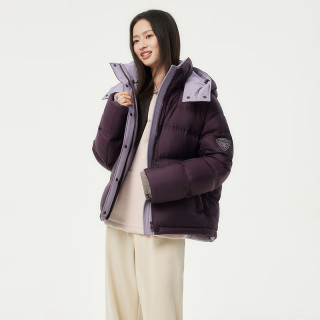 PLUS会员：坦博尔 百搭连帽加绒加厚极寒羽绒服 可脱卸帽