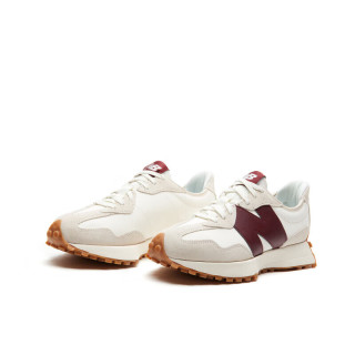 new balance 女鞋327系列舒适复古时尚潮流休闲运动鞋 灰色/米白/酒红