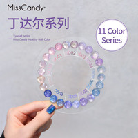 Miss Candy指甲油胶五合一维C一步胶10g持久需光疗爆闪猫眼美甲丁达尔DD01