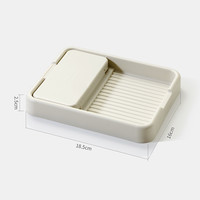 十一维度 2022W-CF-AB031 厨房锅盖架 台面坐式 可折叠 置物架 暖灰白