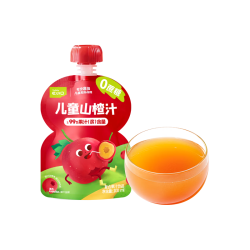英氏 忆小口儿童山楂汁100ml/袋果泥果汁0蔗糖儿童零食饮料酸甜饭后便携