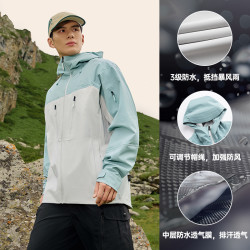 361° 361大磨王雨屏冲锋衣2024秋季防水硬壳冲锋衣男户外登山服女