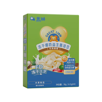 盖狮婴幼儿A2牛奶DHA溶豆原味6个月宝宝零食儿童出游零食独立包装18g