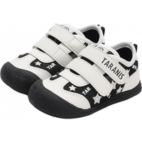 泰兰尼斯童鞋秋季学步鞋男童包头耐磨学步鞋女童轻便透气网鞋机能鞋 杏色/白 18 内长12.5cm适合脚长11.3-11.7