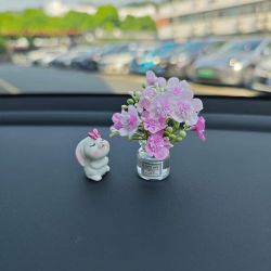 豪稳馨 可爱迷你花瓶 招蝶兔子+桃花花瓶（送无痕贴）