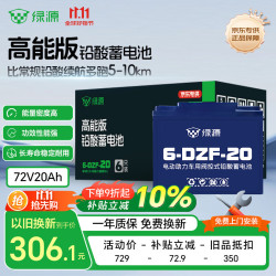 绿源高能版72v20ah铅酸电池