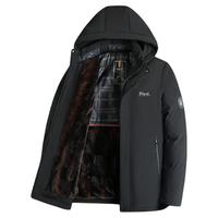 TUCANO啄木鸟加绒加厚棉服男2025冬季中年爸爸防寒保暖棉袄防风外套