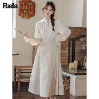 Puella 改良提花盘扣衬衫 女士上衣