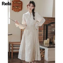 Puella 改良提花盘扣衬衫 女士上衣