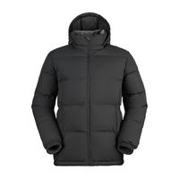 黑冰25羽绒服700蓬鸭绒男款加厚防风保暖羽绒服经典款外套 黑色 M