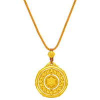 周大福盛世华彩传承足金黄金繁花吊坠配绳(工费6180)约46.12g F233383