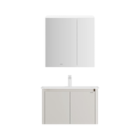 九牧（JOMOO）铝合金浴室柜陶瓷一体盆洗脸盆柜组合80cm A2736-74AT-3