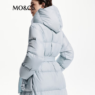 MO&Co.连帽长款羽绒服(附腰带)女款