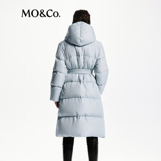 MO&Co.连帽长款羽绒服(附腰带)女款