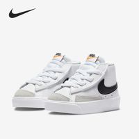 NIKE 耐克 Blazer Mid '77 SE 儿童魔术贴运动休闲板鞋DA4088-100