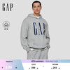 Gap 盖璞 男女装 logo印花抓绒宽松套头连帽衫卫衣 786923