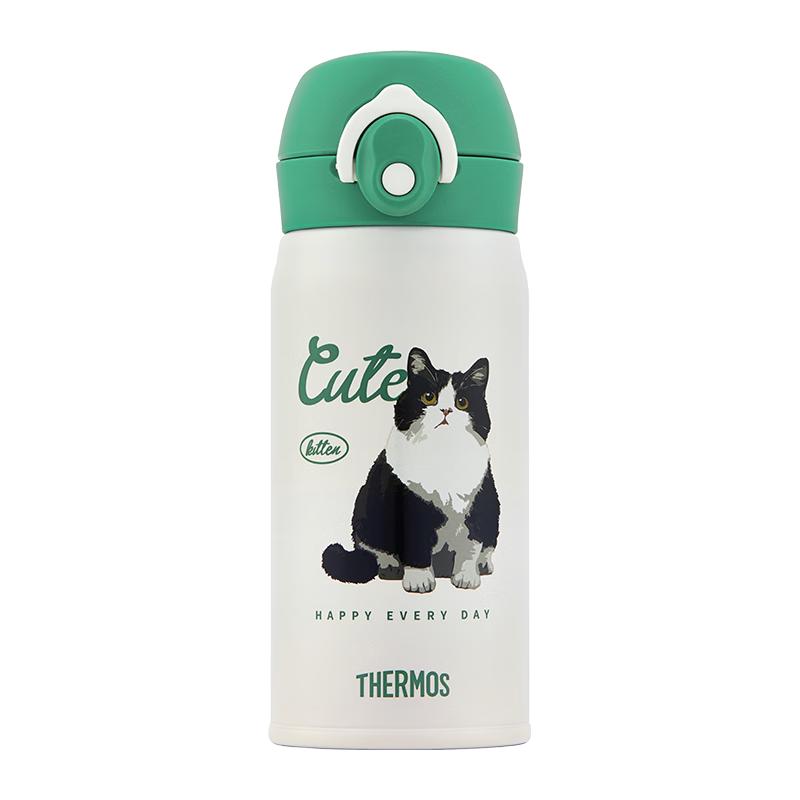 猫猫-吸管保温杯 350ml 附赠杯袋