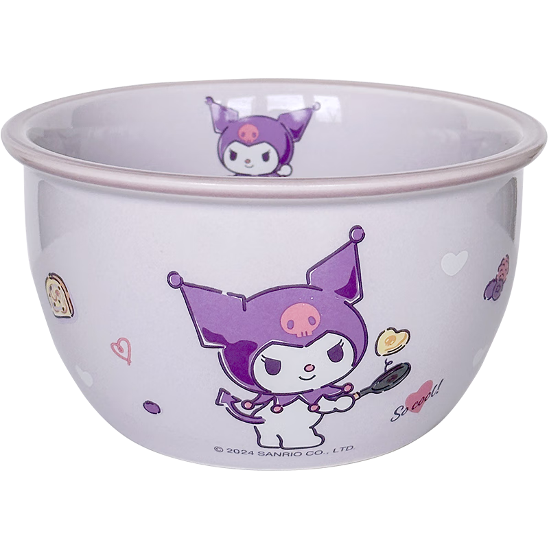 叮旦正版美乐蒂一人食餐具家用高颜值陶瓷碗筷组合盘子米饭碗汤碗套装