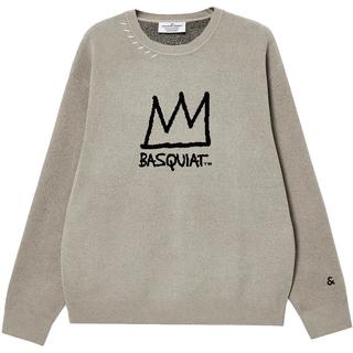 杰克·琼斯（JACK&JONES） BSQ联名男装毛衣撞色logo宽松休闲圆领长袖针织衫上衣225313028