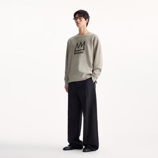 杰克·琼斯（JACK&JONES） BSQ联名男装毛衣撞色logo宽松休闲圆领长袖针织衫上衣225313028