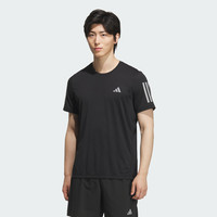 速干简约跑步上衣圆领短袖T恤男夏季阿迪达斯 adidas/ 黑色/深银灰 2XL