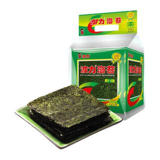 波力 24g波力海苔原味海苔即食儿童海苔寿司休闲海味零食囤货