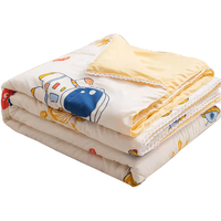 艾薇 纤维被水洗棉夏凉被儿童薄被子 1斤  110*150cm【航天员】 深睡纤柔被-航天员