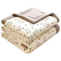 艾薇 纤维被A类水洗棉夏凉被薄被子空调被 2斤150*200cm【小熊博士】 深睡夏凉被-熊博士