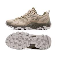 CAMEL骆驼昆仑山新年款骆驼户外登山鞋女鞋防滑运动鞋耐磨越野徒步鞋子男 F13A097035，米/森林绿，男款 38