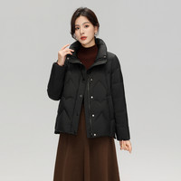 雪中飞2025冬短款立领简约休闲韩版小个子显瘦女式外套羽绒服 165/88A
