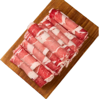 京东超市 原切 牛肉卷  原切牛腩肉卷 冷冻 2斤