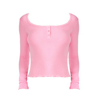 ETAM 艾格 女士罗纹绒感打底衫 W325DL0301