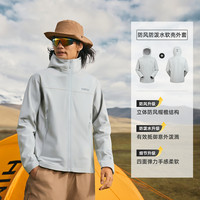 【峰行】探路者专业软壳衣男士连帽户外登山徒步防风防泼水外套 山影灰 S