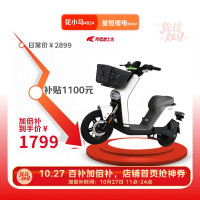 移动端、京东百亿补贴：花小马 电动自行车M11H48v24ah星恒锂电采销实测续航对置双缸前碟刹TCS防滑NFC 车架终生质保 霜灰映雪