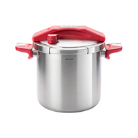 凌丰高压锅家用316L不锈钢压力锅防爆单手开合大容量燃气电磁炉通用 【配汤锅盖】 24cm 10L